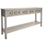 Rustic Entryway Console Table with Storage