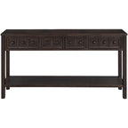 Rustic Entryway Console Table with Storage