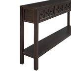 Rustic Entryway Console Table with Storage