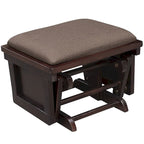 Nursery Glider Rocking Chair with Ottoman,Thick Padded Cushion Seating