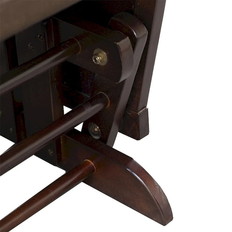 Nursery Glider Rocking Chair with Ottoman,Thick Padded Cushion Seating