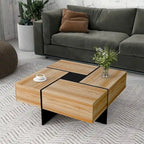 Coffee Table with 4 Hidden Storage Compartments