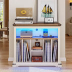 Large Record Player Stand - 15.7D x 31.5W x 28.7H