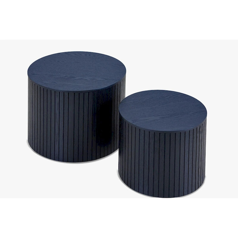 Nested Table Set 2 Pieces, Mdf Coffee Table Set Living Room