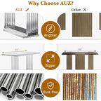 Glam 60 inch Rectangular Glass Console Table with Brushed Gold Stainless Steel Base