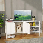 Pellebant TV Stand TV Console Entertainment Center with Storage Cabinet - 55.1 in W * 15.7 in D * 24 in H