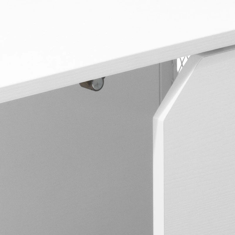 Pellebant TV Stand TV Console Entertainment Center with Storage Cabinet - 55.1 in W * 15.7 in D * 24 in H