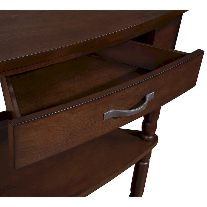 33.8Small Triangle Corner Table,Wood Corner Side Table for Small Spaces,3 Tier End Corner Table with Solid Wood Legs