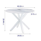 Mid-century 5pieces Kitchen dining table set for 4-6 people