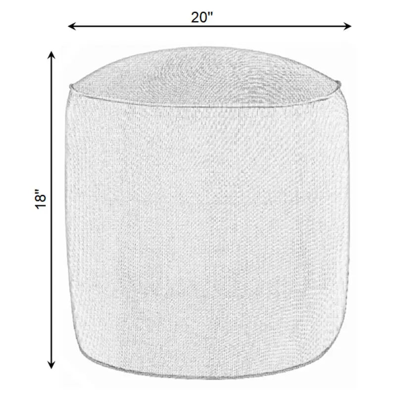 Sorra Home Sunbrella Outdoor Bean Pouf