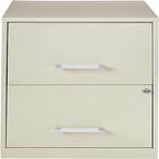 8 Deep 2-Drawer File Cabinet - 14.5D x 18W x 25H