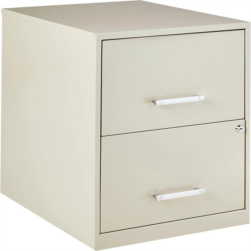 8 Deep 2-Drawer File Cabinet - 14.5D x 18W x 25H