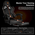 BOSSIN Big and Tall Gaming Chair 400lb with Footrest, Ergonomic Video Game Chair for Adults with Headrest and Lumbar Pillow