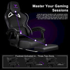 BOSSIN Big and Tall Gaming Chair 400lb with Footrest, Ergonomic Video Game Chair for Adults with Headrest and Lumbar Pillow