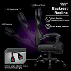 BOSSIN Big and Tall Gaming Chair 400lb with Footrest, Ergonomic Video Game Chair for Adults with Headrest and Lumbar Pillow