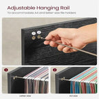 3 Drawers and Open Storage Shelves - 15.7D x 31.5W x 26H