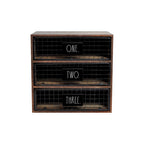 Rae Dunn Desktop Organizer - ONE TWO THREE