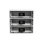 Rae Dunn Desktop Organizer - ONE TWO THREE