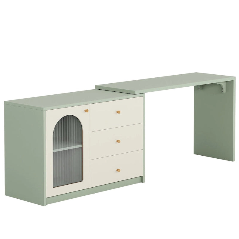 47 Inches Reversible L Shaped Computer Desk for Home Office