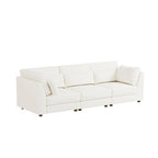 SUGIFT 5 Piece Versatile Linen Fabric Modular Sectional Sofa Set