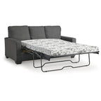 Signature Design by Ashley Rannis Pewter Full Sofa Sleeper - 76W x 40D x 39H
