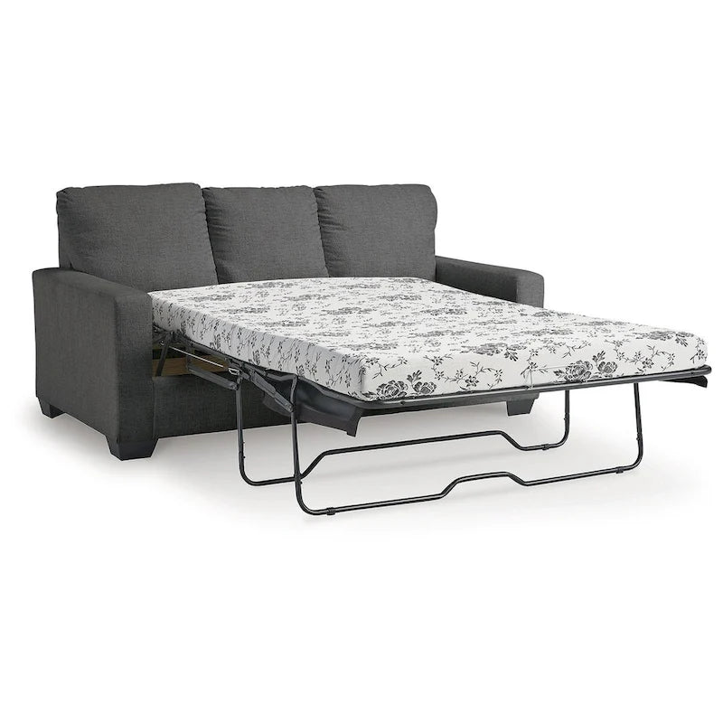 Signature Design by Ashley Rannis Pewter Full Sofa Sleeper - 76W x 40D x 39H