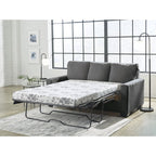Signature Design by Ashley Rannis Pewter Full Sofa Sleeper - 76W x 40D x 39H