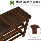 hoe Rack Bench for Entryway - 33.5D x 11.02W x 17.7H