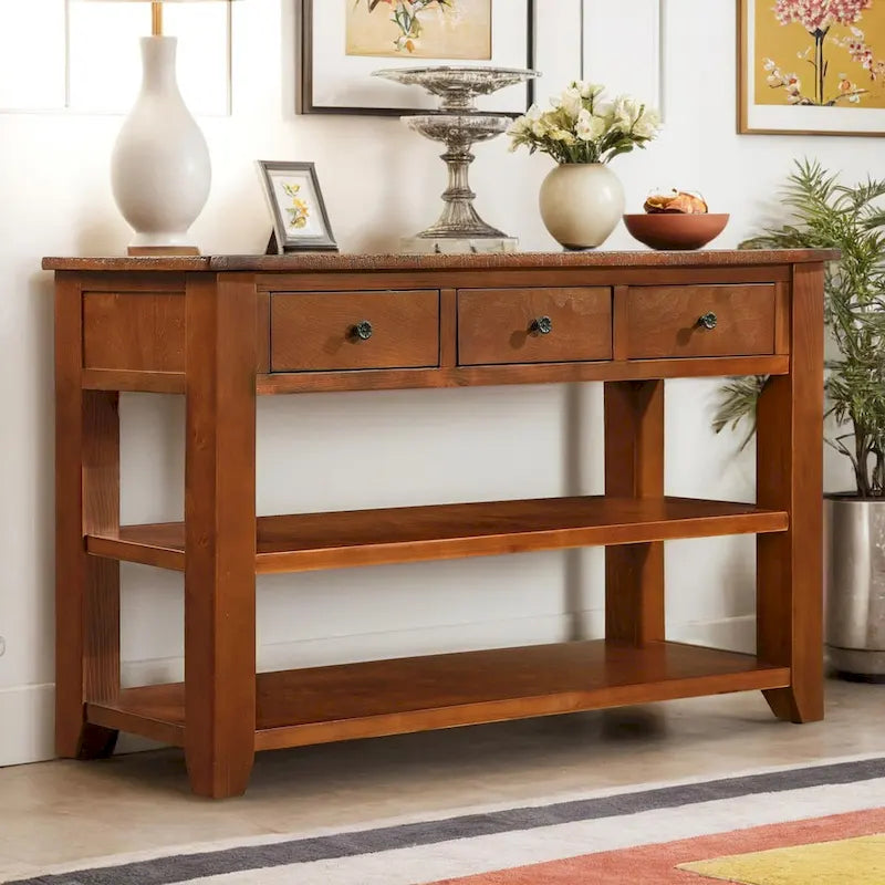 Modern Solid Wood Sofa Table