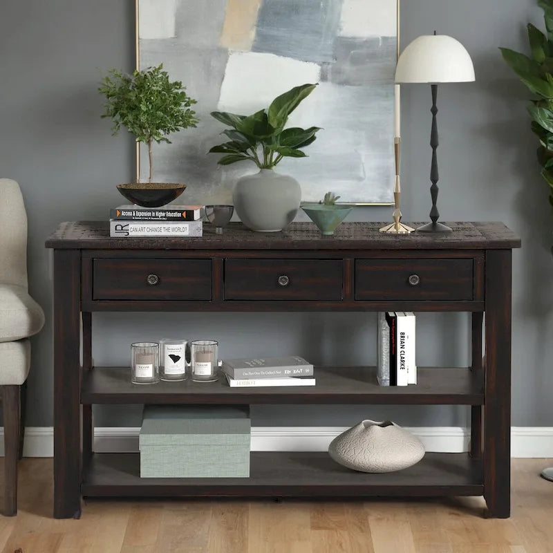 Modern Solid Wood Sofa Table