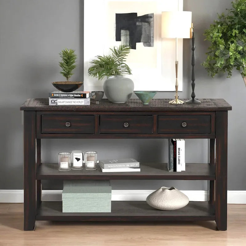 Modern Solid Wood Sofa Table