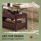 Lift Top Coffee Table - 18.9D x 38.58W x 17.83H