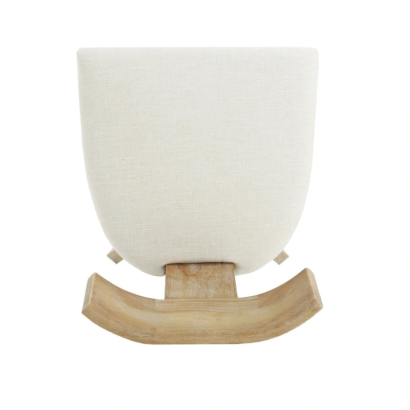 Fescue Fabric and Rubberwood Slat Back Upholstered Dining Chair (Set of 2) by Christopher Knight Home