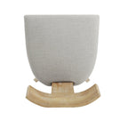 Fescue Fabric and Rubberwood Slat Back Upholstered Dining Chair (Set of 2) by Christopher Knight Home