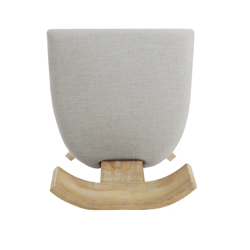 Fescue Fabric and Rubberwood Slat Back Upholstered Dining Chair (Set of 2) by Christopher Knight Home