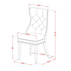 East West Furniture Dinette Set Includes a Round Dining Table and Upholstered Chairs, Mahogany (Pieces Options)