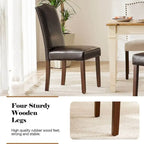 Modern Upholstered Dining Chairs, Set of 2