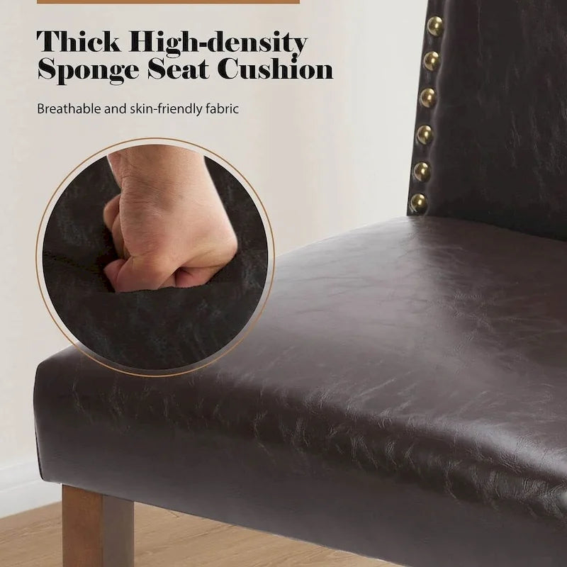 Modern Upholstered Dining Chairs, Set of 2