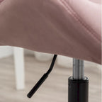 Diamond Tufted Armless Adjustable Swivel Home Office Chair