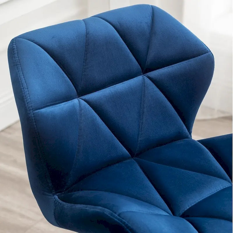 Diamond Tufted Armless Adjustable Swivel Home Office Chair