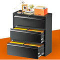 3 Drawer Metal Lateral Filing Cabinet with Lock