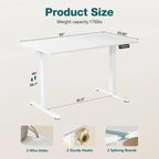 Electric Height Adjustable Ergonomic Computer Desk