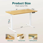 Electric Height Adjustable Ergonomic Computer Desk
