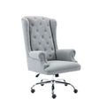 Porthos Home Iaen Wingback Office Chair For Desk, Linen Upholstery