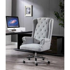 Porthos Home Iaen Wingback Office Chair For Desk, Linen Upholstery