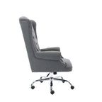 Porthos Home Iaen Wingback Office Chair For Desk, Linen Upholstery