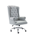 Porthos Home Iaen Wingback Office Chair For Desk, Linen Upholstery