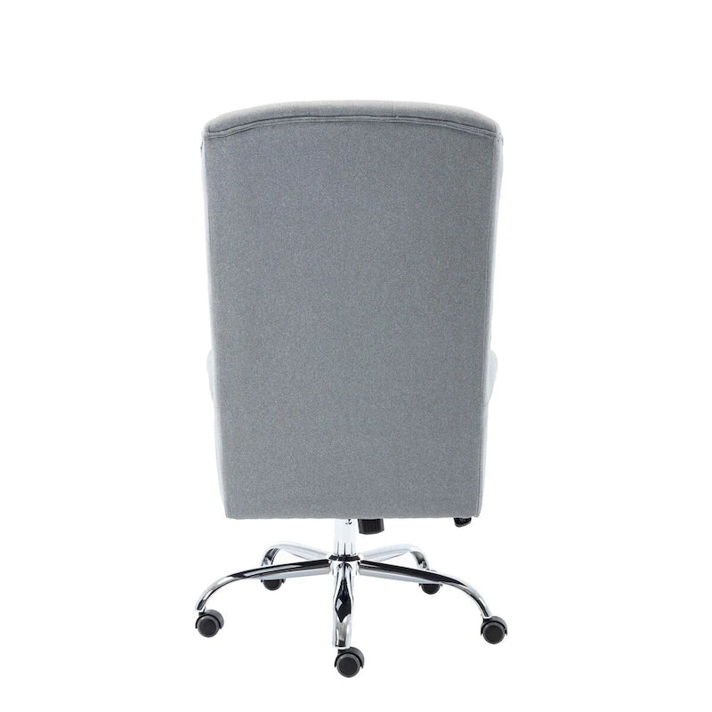 Porthos Home Iaen Wingback Office Chair For Desk, Linen Upholstery