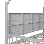 Full Solid Wood House Day Bed with Trundle