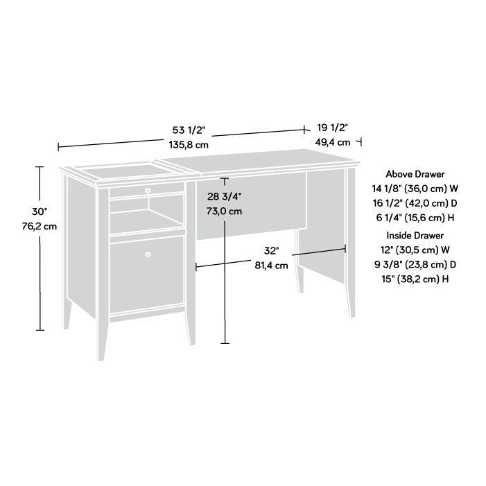 Larkin Ledge Single Ped Desk